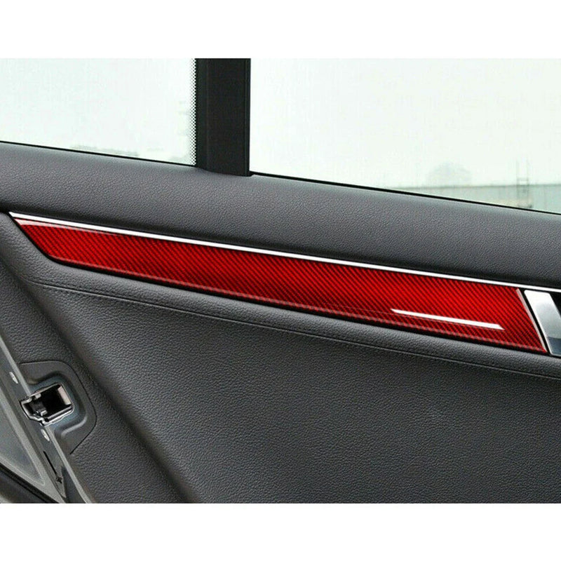 2007-2013 Mercedes Benz C W204 Red Door Panel Cover Trim (2007-2013)