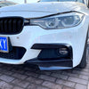 BMW 3 Series Carbon Fiber Front Bumper Spoiler Fog Light Covers (2013-2018)
