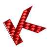 Car Badge Emblem Carbon Red Letter Decals Stickers (Various Years)