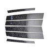 Alfa Romeo Stelvio 2016-2019 Real Carbon Fiber Door B Pillar Cover Trim