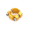 22mm 7 / 8" Brake Clutch Perch Handlebar Gold Universal CNC Rotating Bar Clamp