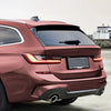 BMW 3 Series 2 x Gloss Black Rear Window Spoiler Lip Covers (2019-2024)