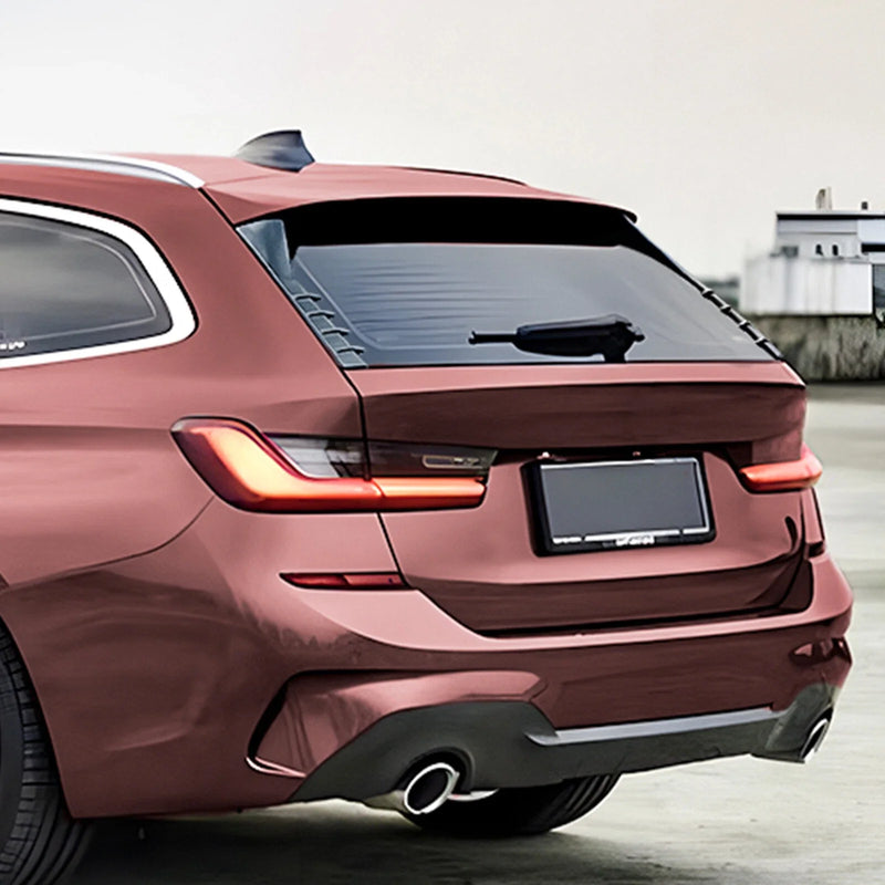 BMW 3 Series 2 x Gloss Black Rear Window Spoiler Lip Covers (2019-2024)