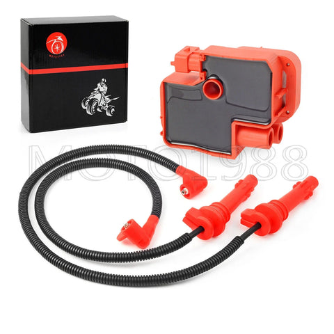 Polaris Ranger XP1000 / Crew XP1000 Ignition Coil w Spark Plug Wire Cap (2014–2023)