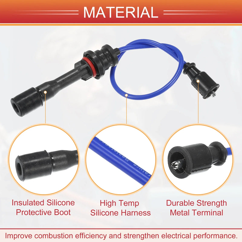 Mazda Miata Spark Plug Wire Ignition Coil Cables (1990-1997)