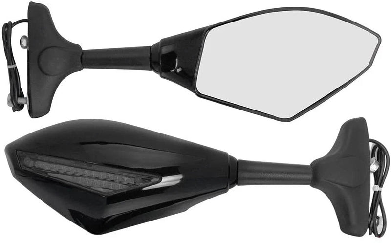 Yamaha YZF600R FZ6R R6 R1 LED Turn Signal Mirrors (1996-2023)