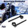 Universal 1 Pair / 41mm / Motorcycle Handlebar Clip Ons Black