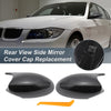 BMW E87 E81 E82 E88 E92 Rearview Mirror Cover Cap Black Carbon Fiber
