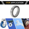 Scooter Skateboard Wheel 6015VV Deep Groove Ball Bearing 75x115x20mm