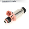 Lexus LX450 (1996-1997) 1 x Pink Silver Tone Fuel Injector 4.5L