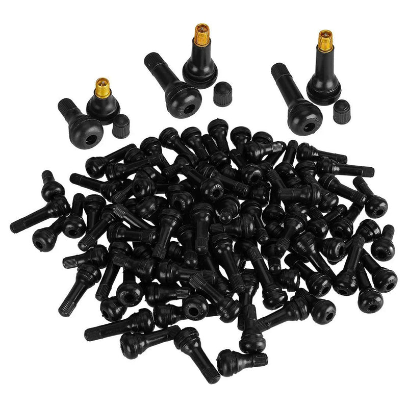 Car TR412 TR413 TR414 100 Pcs Snap In Tire Rubber Valve Stems