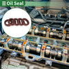 Oil Seal Rotary Shaft Seal FKM 27x40x10mm Brown 5 pcs