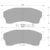 Kia Credos Front Disc Brake Pad Set 2.0L (1999-2000)