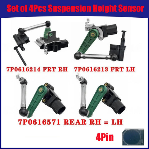 Volkswagen Touareg Set 4Pcs Front Rear Suspension Height Sensor (2011–2018)