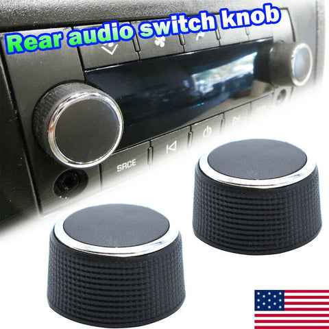 Cadillac Chevrolet GMC 2 x Radio Audio Volume Control Knobs (2007-2017)