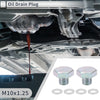 Car Motorcycle Set M10x1.25 0.75" Height Engine Oil Drain Plug W/ Gasket