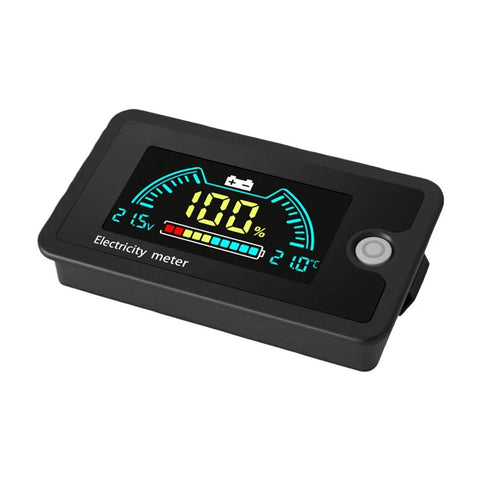 Golf Cart with Voltage Alarm and Clear LCD Screen Digital Battery Monitor