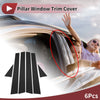 Toyota Avalon 6 Pcs Black Car Door Pillar Window Trim (2001–2004)