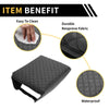 Ford - Microfiber Leather, Black, Square Pattern Console Lid Armrest Cover
