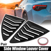 Toyota 86 (2013-2021) Glossy Black Rear Side Window Louvers Covers