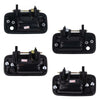4x Outer Door Handle Black Fits Isuzu TFR 4 Door Holden Rodeo UTE Truck 1989-02