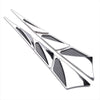 2 x Chrome Car Auto Air Flow Fender Side Vent Decoration Stickers
