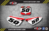 Honda CRF 50 (2004-2012) Digger Style Stickers Custom Number Plate Graphics