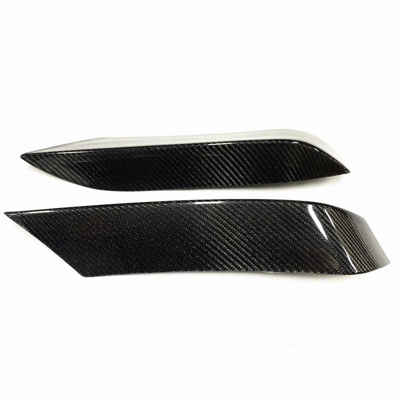 BMW F80 M3 F82 F83 2 x Carbon Fiber Front Bumper Side Splitters (2012-2019)