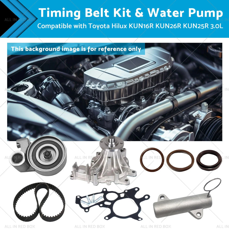 Toyota Hilux KUN16R KUN26R 3.0L Timing Belt & Water Pump Kit (05-17)