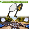 M8 M8 / 1 Set / Rear View Mirrors Prismatic Shape Black Gold Tone Aluminum