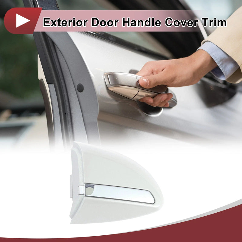 Toyota Corolla Pearl White Exterior Door Handle Cover Trim (2014-2018)