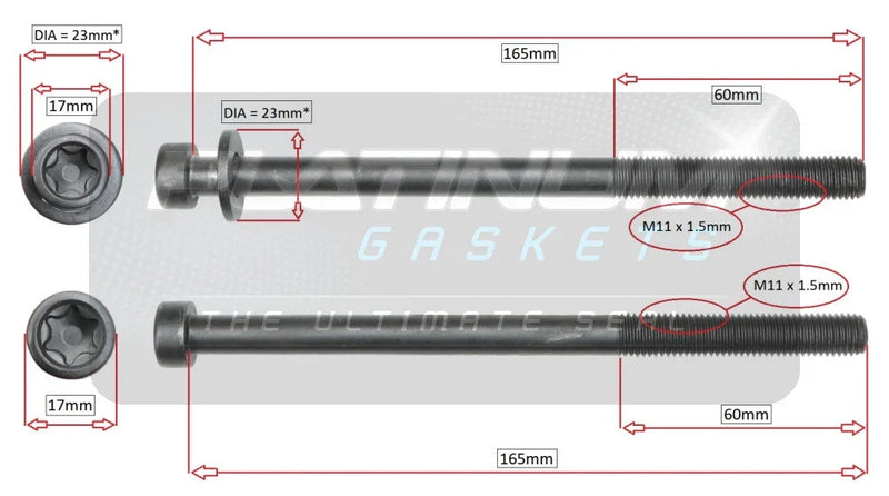 MITSUBISHI LANCER CJ CF 2.0L 4B11 CYLINDER HEAD BOLT SET