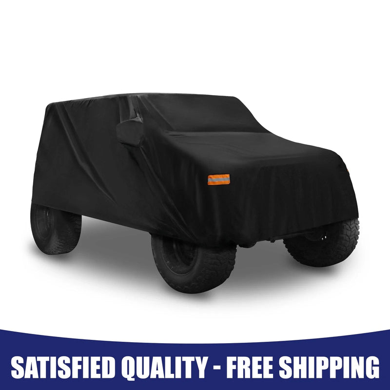Jeep Wrangler JK 2 Door Car Cover with Driver Door Zipper (2007-2017)