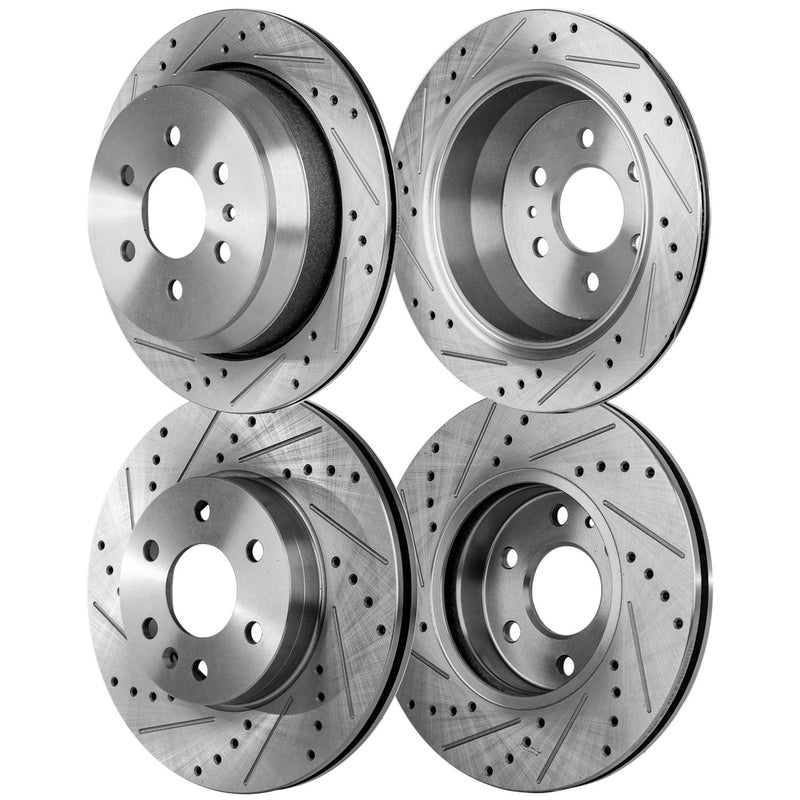 Front & Rear Brake Disc Rotors for Chevy Chevrolet