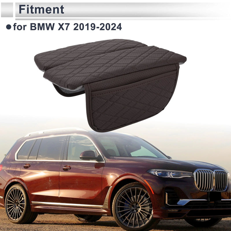 BMW X7 Dark Brown Center Console Cover with Storage Bag (2019 - 2024)