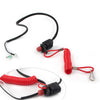 Universal Outboard Engine Kill Stop Switch with Safety Tether Lanyard