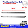 Weatherstrip Door Belt w Vent LH+RH Fits Toyota Land Cruiser FJ40 1969-76 D09
