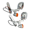 Harley Road King FLHX 4.5" LED Fog Light Bracket & Turn Signals (1994-2024)