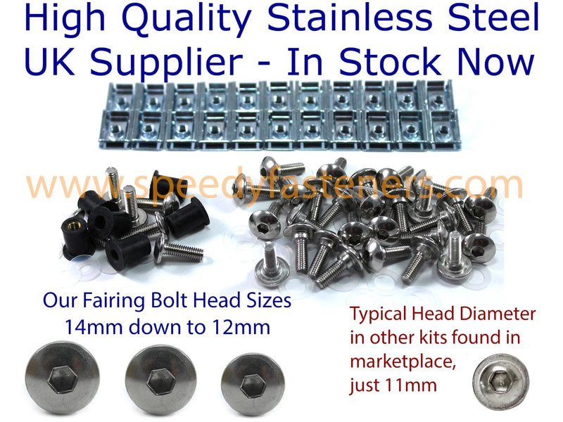 Triumph Sprint ST 1050 Stainless Steel Fairing & Screen Bolts (2005–2010)