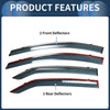 Toyota Corolla Window Deflectors  Side Vent Visors (2014-2018)