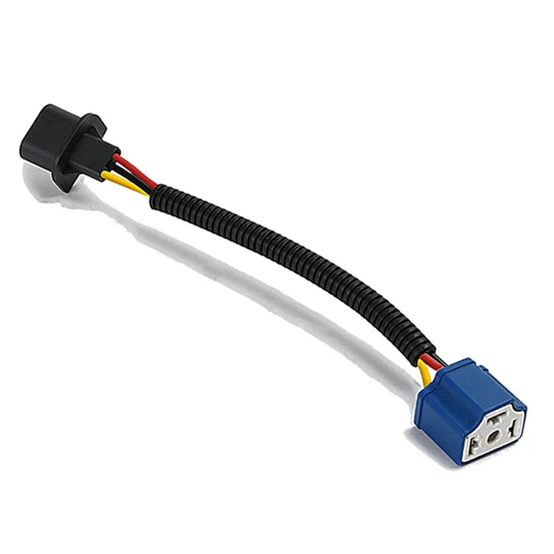 Car H13 to H4 Headlight Bulb Connector Harness Adapter Wire