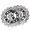 YAMAHA YZF R1 R6 XJR 1300 Black Front Left & Right Brake Disc Rotors (99-02)