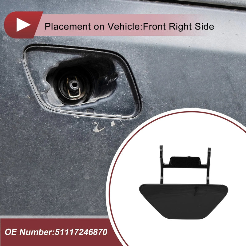 BMW 528i Bumper Headlight Washer Nozzle Cover Cap (2012 - 2013)