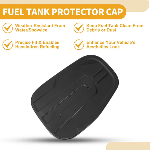 Ford Ranger 2023-2025 Fuel Filler Flap Cover Black Fuel Tank Door Cap