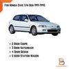 Honda Civic Front Door Glass Run Channel (1991-1995)