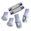 Chevrolet GMC Suburban 10 x White LED Interior Light Kits (1995-1999)