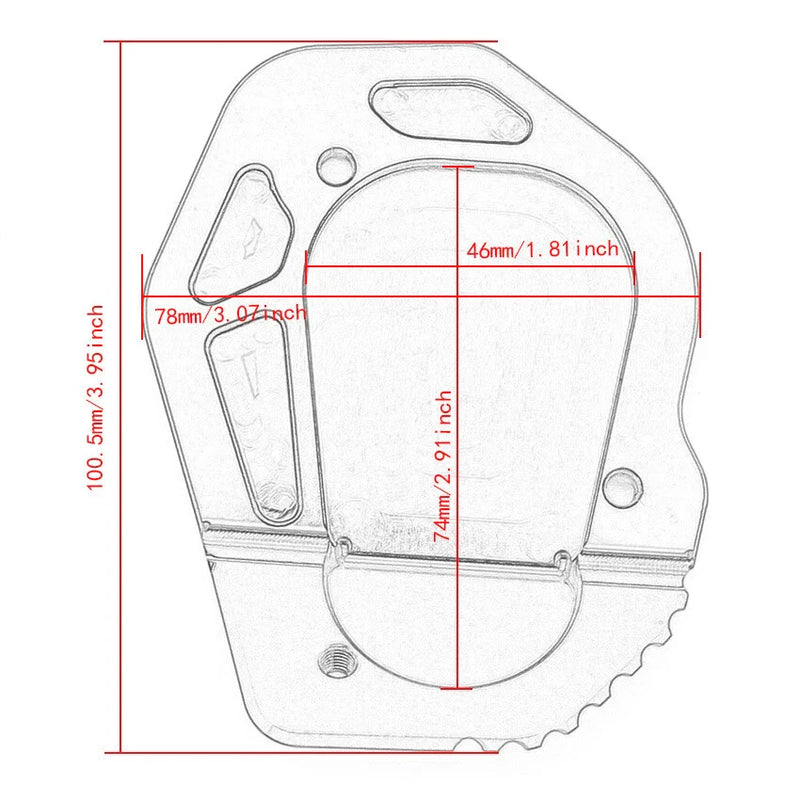 BMW R nineT Racer Side Stand Enlarge Plate Kickstand Extension (2014-2023)