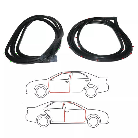 Suzuki Vitara Sidekick 1998-2005 Front Door Weatherstrip x2
