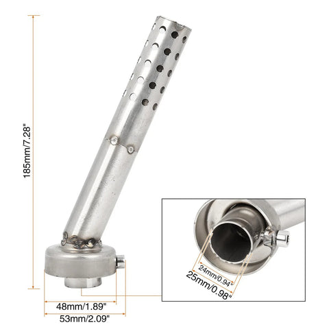 Universal Motorcycle Angled Muffler Exhaust Pipe Baffle