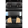 Dual Hook Car Seat Organizer with Suede Finish and Phone Stand Feature